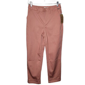 NWT Vans Womens sz 24 Chino Pants Pink High Rise Sturdy Stretch Ankle salmon new